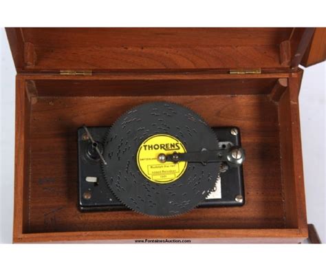 thorens music box metal discs|thorens music box switzerland.